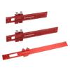 Woodworking Ruler 3Pcs Precision Pocket Metal Slide Rule Inch T-Types Scribing and Square Ruler (6/8/12 Inch)