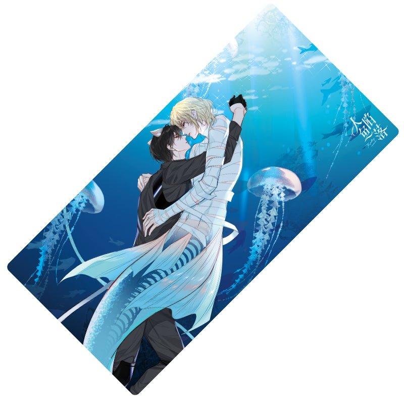 

The Falling Merman | Deep Ocean Desk Pad Desk Pad