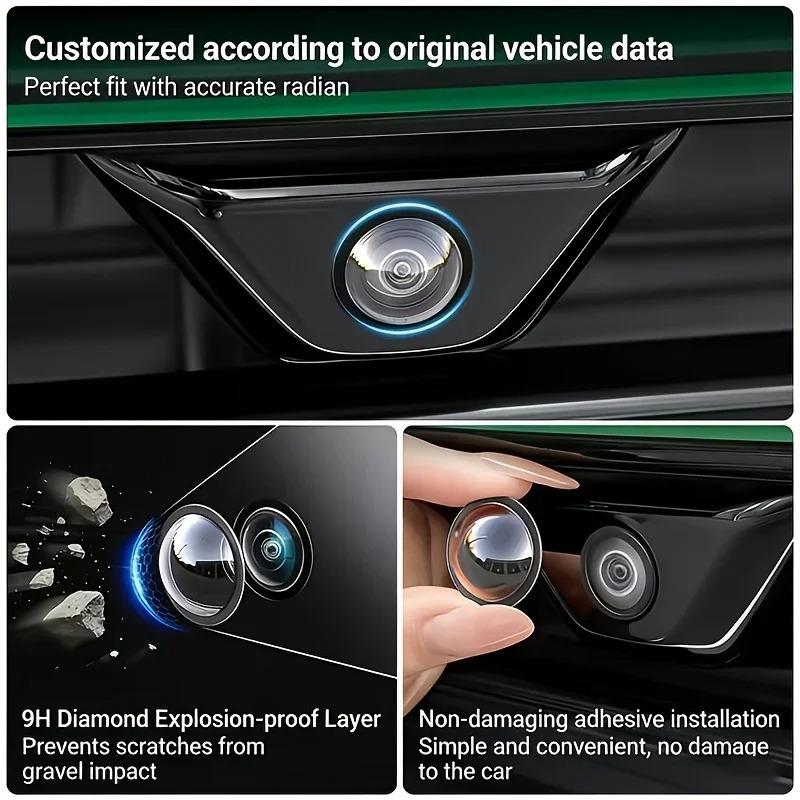 1-11pc Car Camera Lens Protector Cover Universal  Clear Anti-Scratch Lens Guard  Rear View Backup Camera Covers 161° Camera Prot