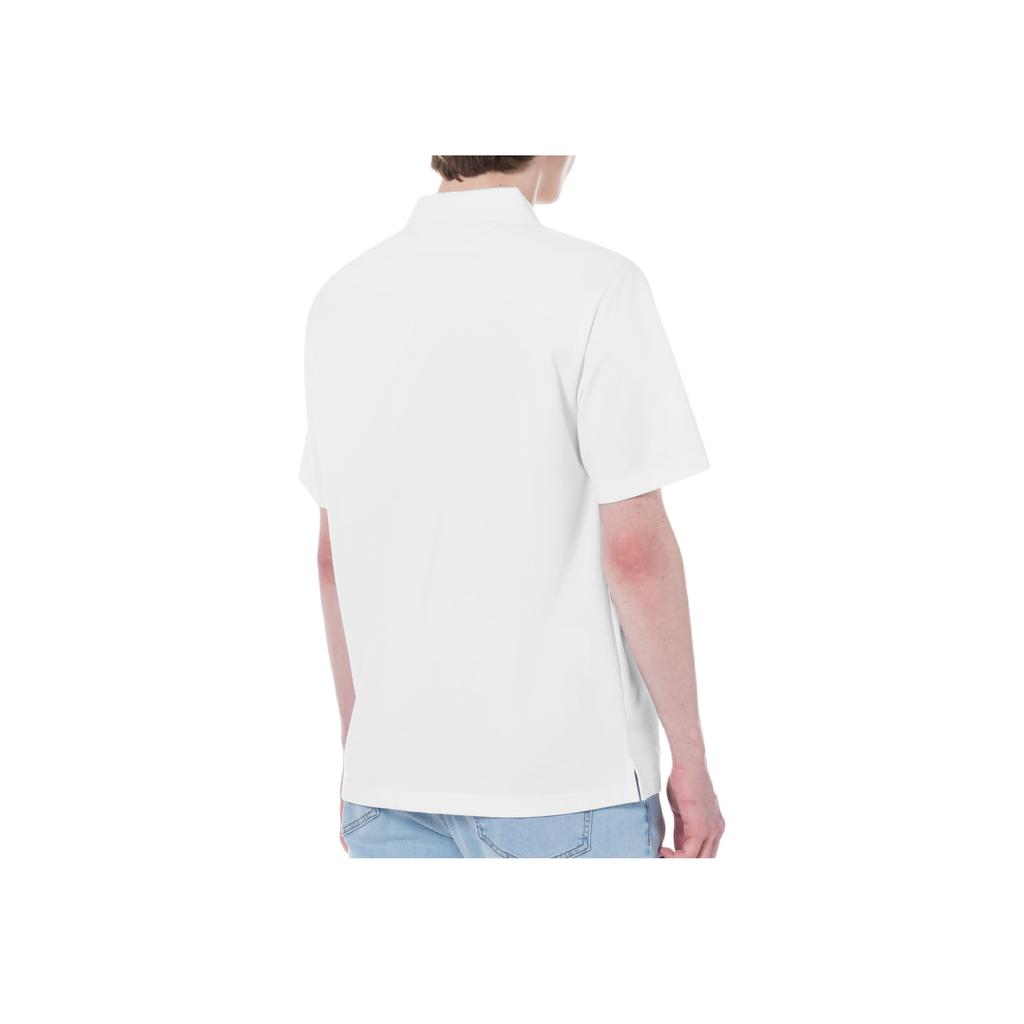 Calvin Klein Loose Mesh Casual Short Sleeve T-Shirt Men tops Bright-White J326330-YAF