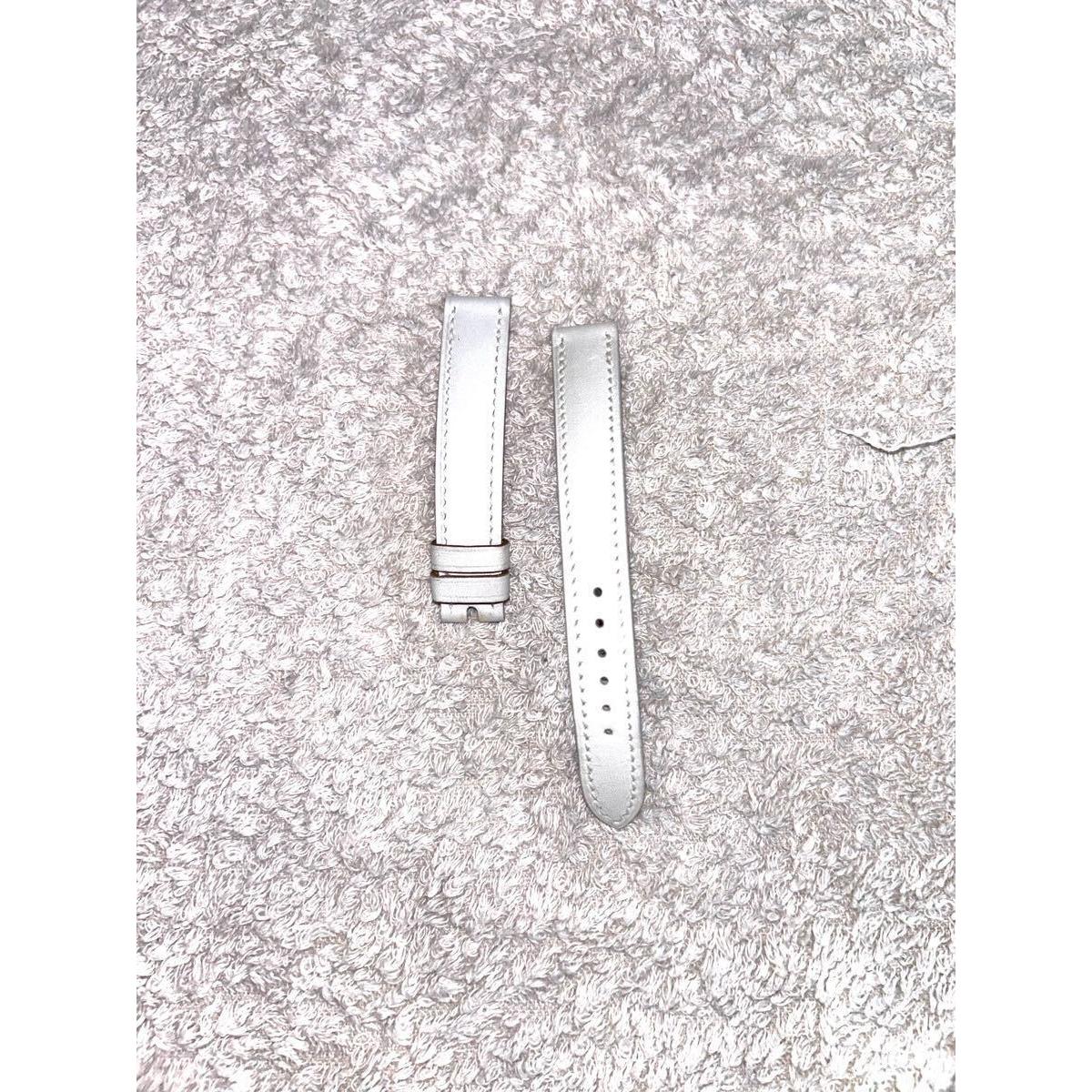 Used Hermes watch genuine strap tip side 13mm buckle side 12mm watch strap calf off white