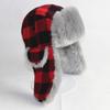 New plaid Lei Feng hat direct sales supply hat thickened warm hat winter ear protection small