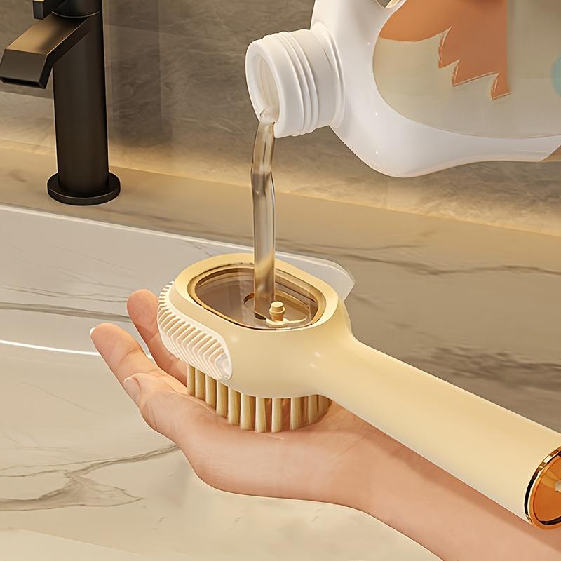 Multifunction Cleaning Shoe Brush Soft Automatic Liquid Shoe Brush Long Handle Liquid Clothes Brush Household Cleaning Tools