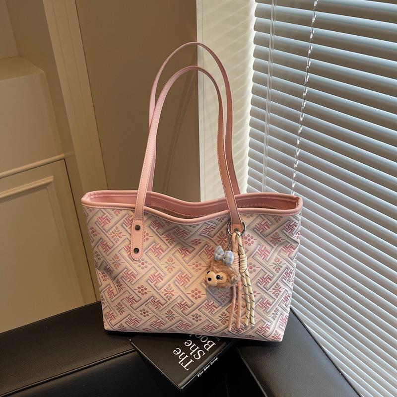 Large-capacity Bag Women's Summer Versatile New Casual Shoulder Bag Premium Texture Commuter Tote Bag