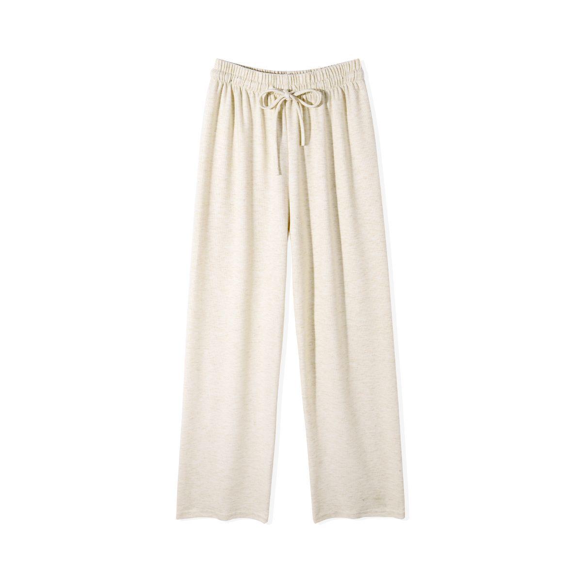 

Spring & Summer Women s High Waist Slimming Petite Mochi Pants - Oat Color, Chewy Skin-Friendly Touch, Versatile & Loose Fit. XL [121-135 lbs]