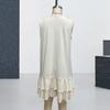 Summer Dress for Women Casual V Neck Sleeveless Mini Beach Sundress Casual Vacation Ruffle Tank Dress