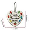 Friendship Christmas Tree Ornaments Thank You Friend Heart Keepsake Pendant Ceramic Charm Decoration Pendant For Holiday Home