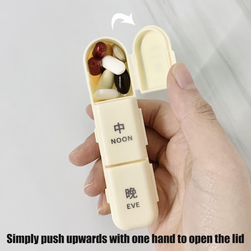 Weekly Pill Organizer 3 Times A Day Large 7 Day Pill Box With Separate Container Portable For Vitamins
