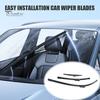 Natural Rubber Wiper Blades 3Pcs/Set 26/16/11-Inch Windshield for Toyota C-HR 2016-2020, All Weather High Performance Car Wipers Front Rear