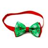 Christmas Series Bowknot Size Adjustable Collar for Pet Dog Teddy Supplies