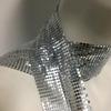 Full Sequins Choker Wide Long Collars Neck Tie Scarf Party Evening Costume
