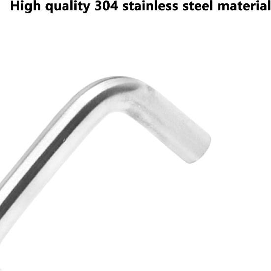 Round Bar Cabinet Pulls,ULIFESTAR SUS304 Wired Cabinet Pull,Sturdy Wire Pull Solid Handle,Durable Solid Core Cabinet Pulls,8PCS Modern Luxury Drawer