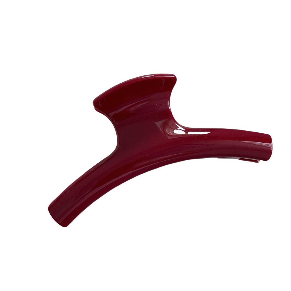 Gold Red Festive Claw Clip: Flashy Hair Accessory for New Year