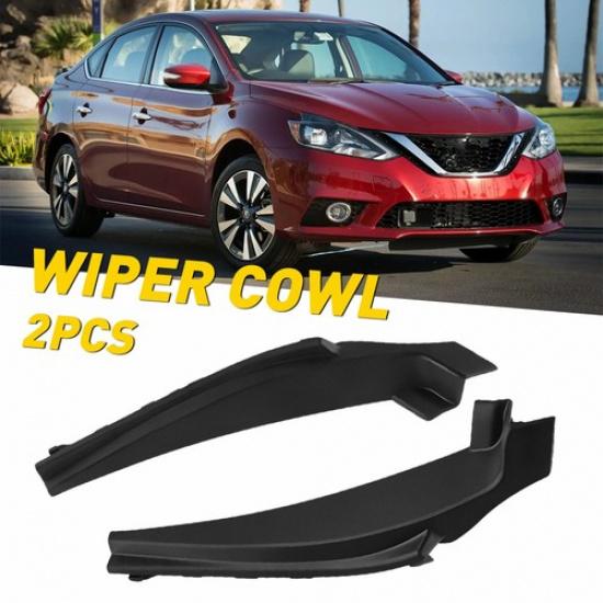1 Pair For 2013- Nissan Sentra Car Front Wiper Side Cowl Extension Cover New