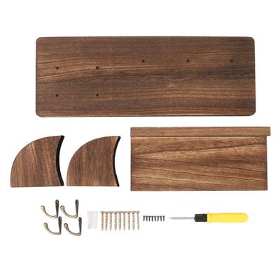 Gitarren-Wandhalterung mit Haken Mehrzweck-Gitarren-Holz-Hängeregal für E-Gitarre Violine