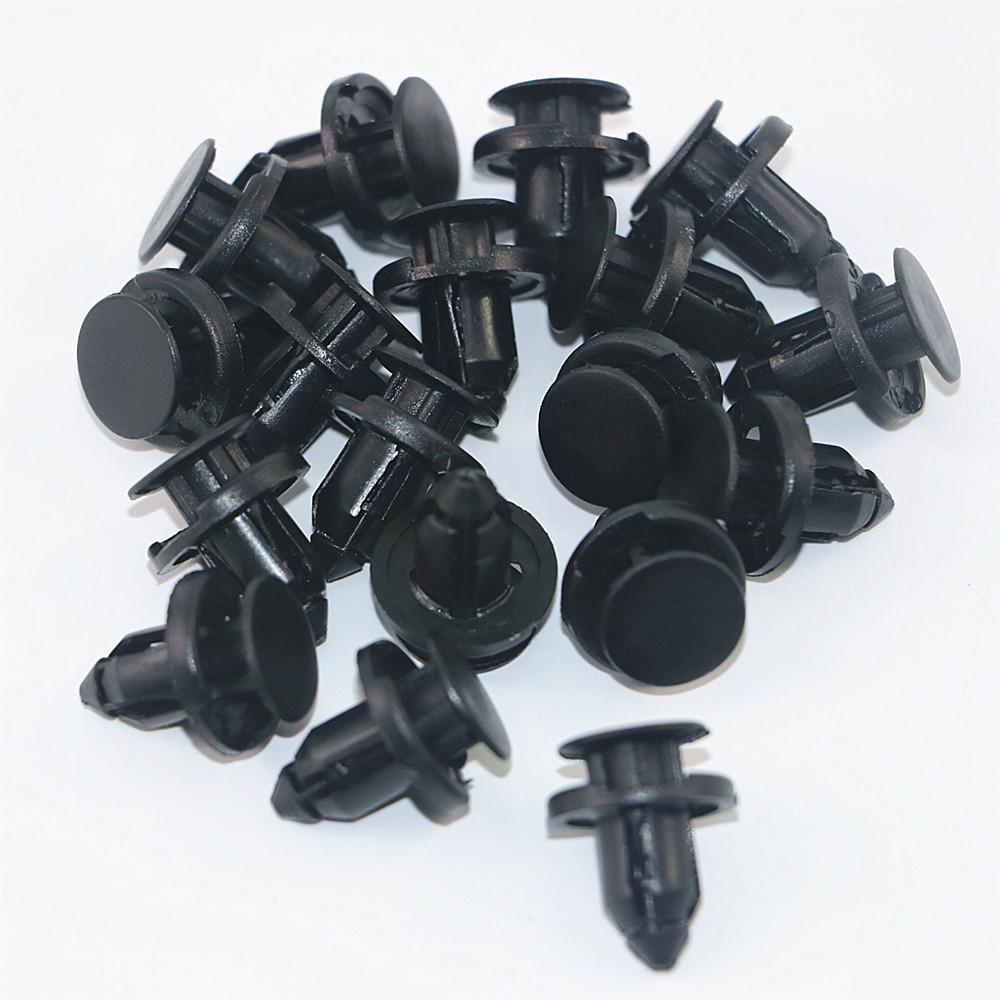 102050Pcs 8Mm Auto Fasteners Rivets Clips Car Bumper Door Panel Fender Liner Clips Retainer For Mitsubishi Honda Nissan