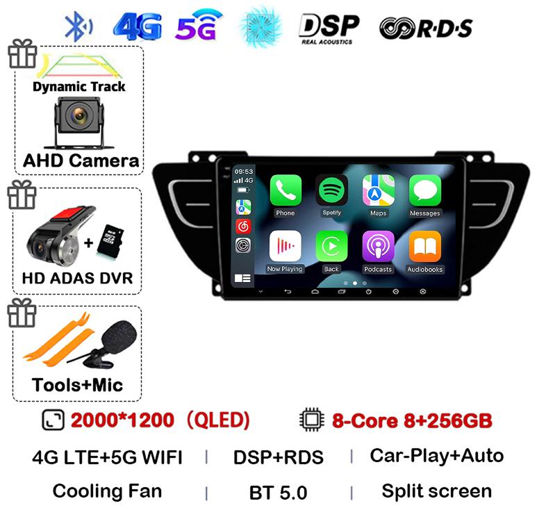 Android 14 Carplay Auto For Geely Atlas NL-3 2016 2017 2018 2019 2020 Car Radio Multimedia Video Player Navigation GPS Stereo