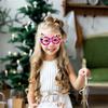 Christmas Santa XmasTree Glasses Frame Plastic Eyeglasses 2024 New Year Eve Party Supplies Christmas Decoration Kid Gift