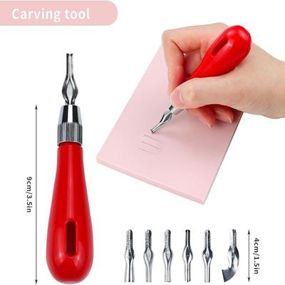 Carving-Tool Praktisch Anfänger DIY Tragbare ABS Linoleum Cutter Kunst Liefert Ergonomische Schule Gravur Multifunktionale