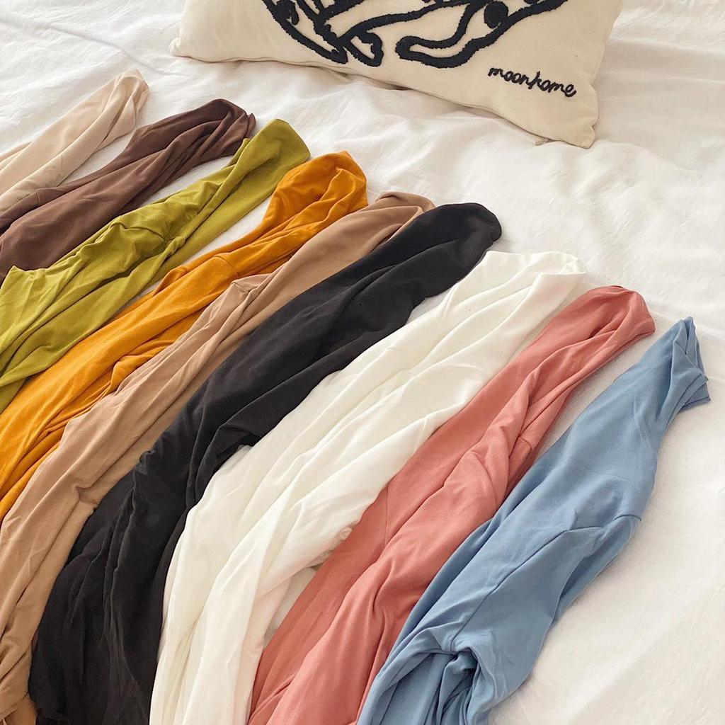 Women's Modal Half-High Collar Long-Sleeve T-Shirt - Slim Fit (Autumn/Winter 2025)