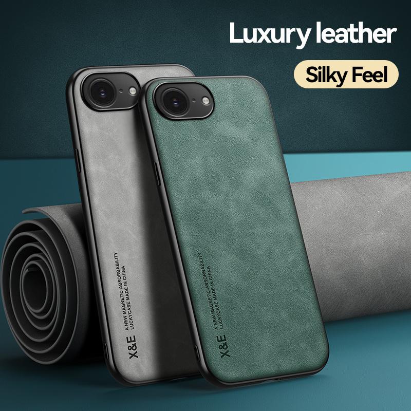 Case For Phone Yulin-003 For Iphone 17E Case Magnetic Leather Soft Phone Cases For Iphone 17 E Iphone 17E Silicone Back Cover Coque Fundas