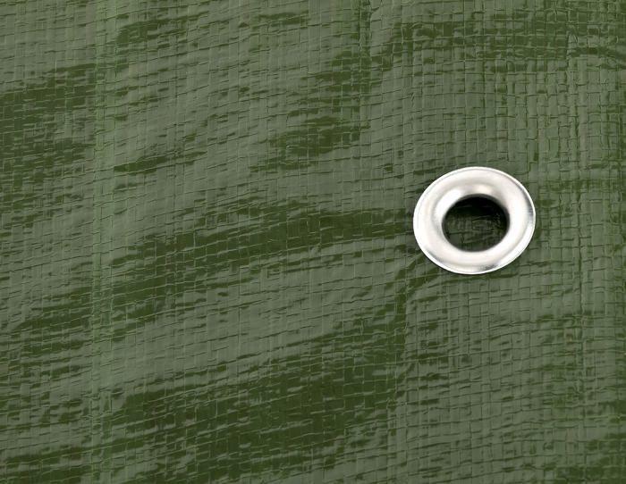 Bache gardenmate 3x6m 140g/m bache de protection a oeillets home-garden vert