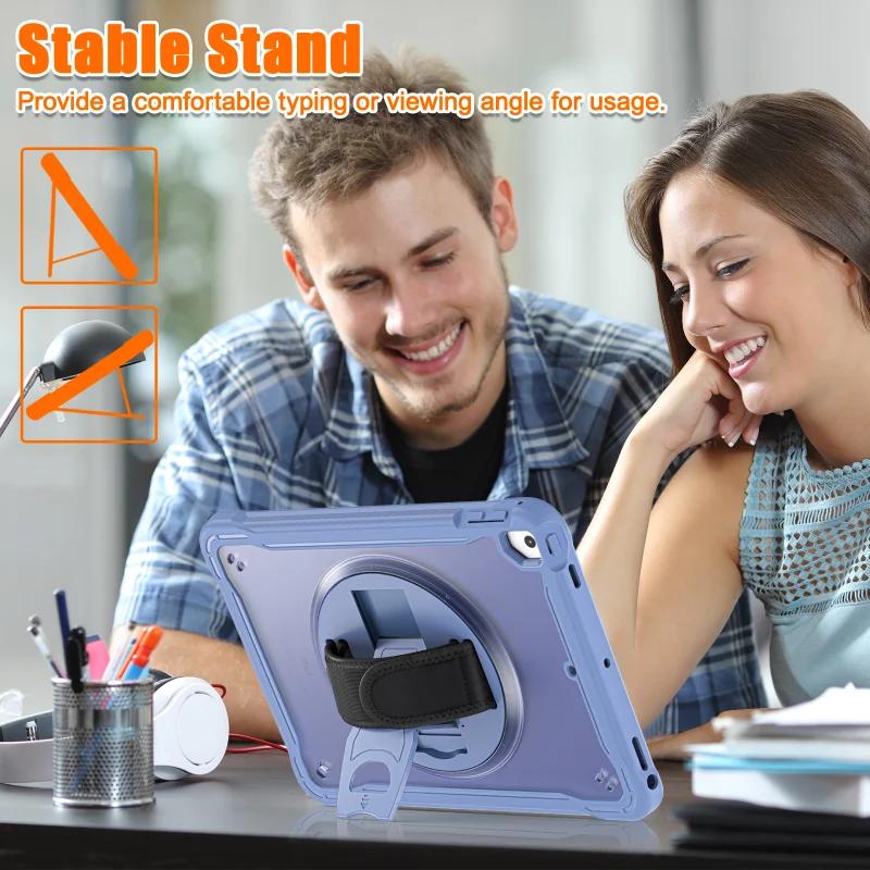 Shockproof Case for iPad 9.7 iPad 5th 6th Tablet Cover iPad A1822 A1823 A1893 A1954 Kickstand Handle Strap Para Funda