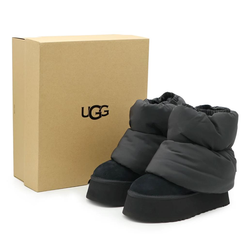 1158275-BBLC UGG Donna Classic Mini Dipper Puffer Nero (Da donna)