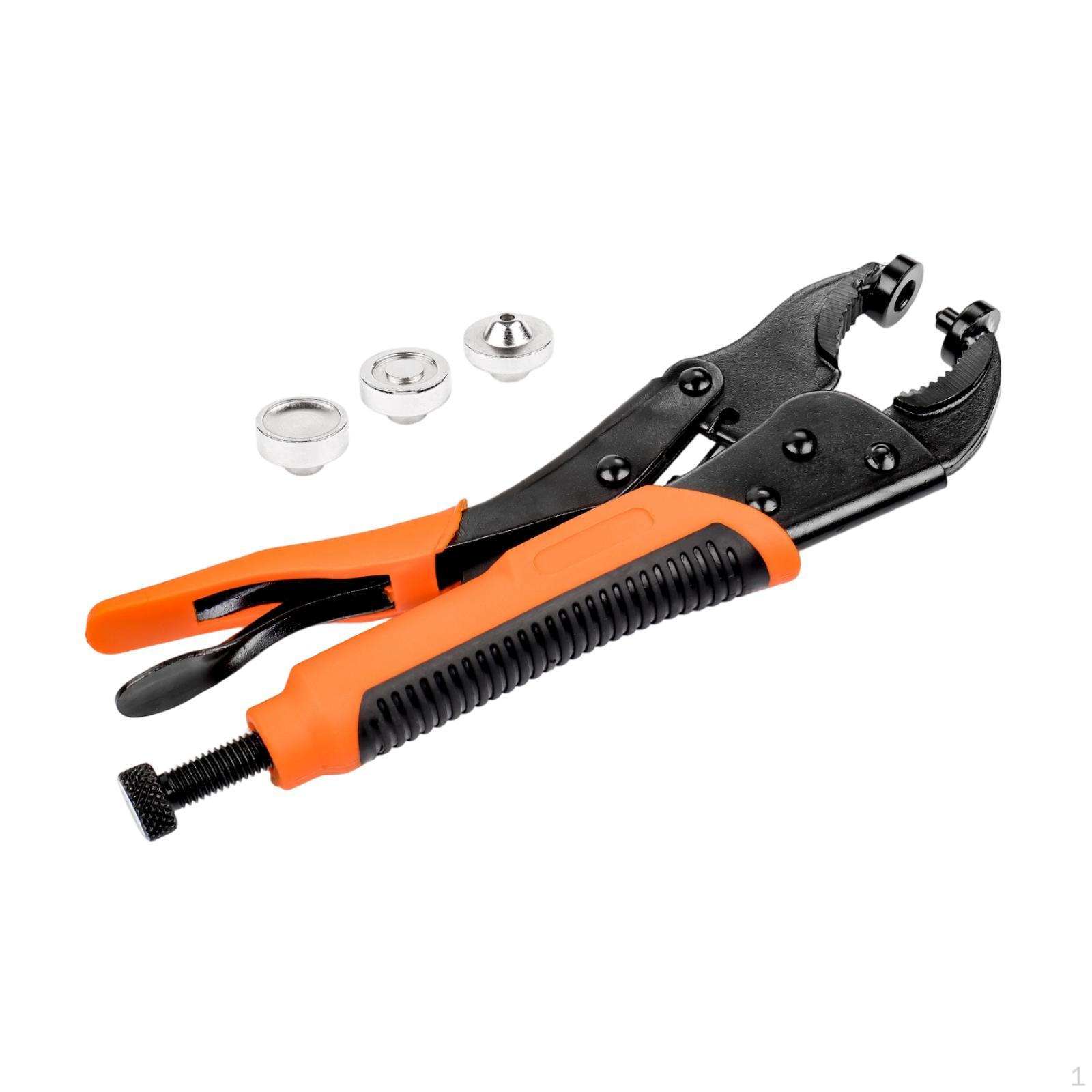Snap Fastener Piler Kit Repair Portable Installation Heavy Duty for Sewing Tarps Fastening Boat