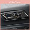 Epoxy Coated Carbon Fiber Door Handles Bowl Trim Cover For Ford Mustang 2015-2017