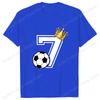 2026 Football 7 Print Casual Tshirt Women Unisex T Shirt Summer Casual Short Sleeve Harajuku Tops Unisex Tops