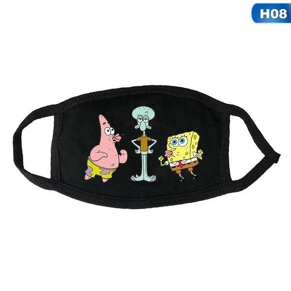 SpongeBob SquarePants Printed Mask, Washable and Reusable Dust Mask