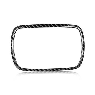 Panel de Bisel de Navegación para Coche de 5 Pulgadas Adhesivo de Recorte Real de Fibra de Carbono Dura Para Fiat 500 Abarth 595 2010-2015