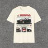 Honda Mens and Womens Tshirt Del Sol Si EH6 19931997 JDM Tee Summer Cotton Shortsleeved Spring and Autumn Motorcycle Top