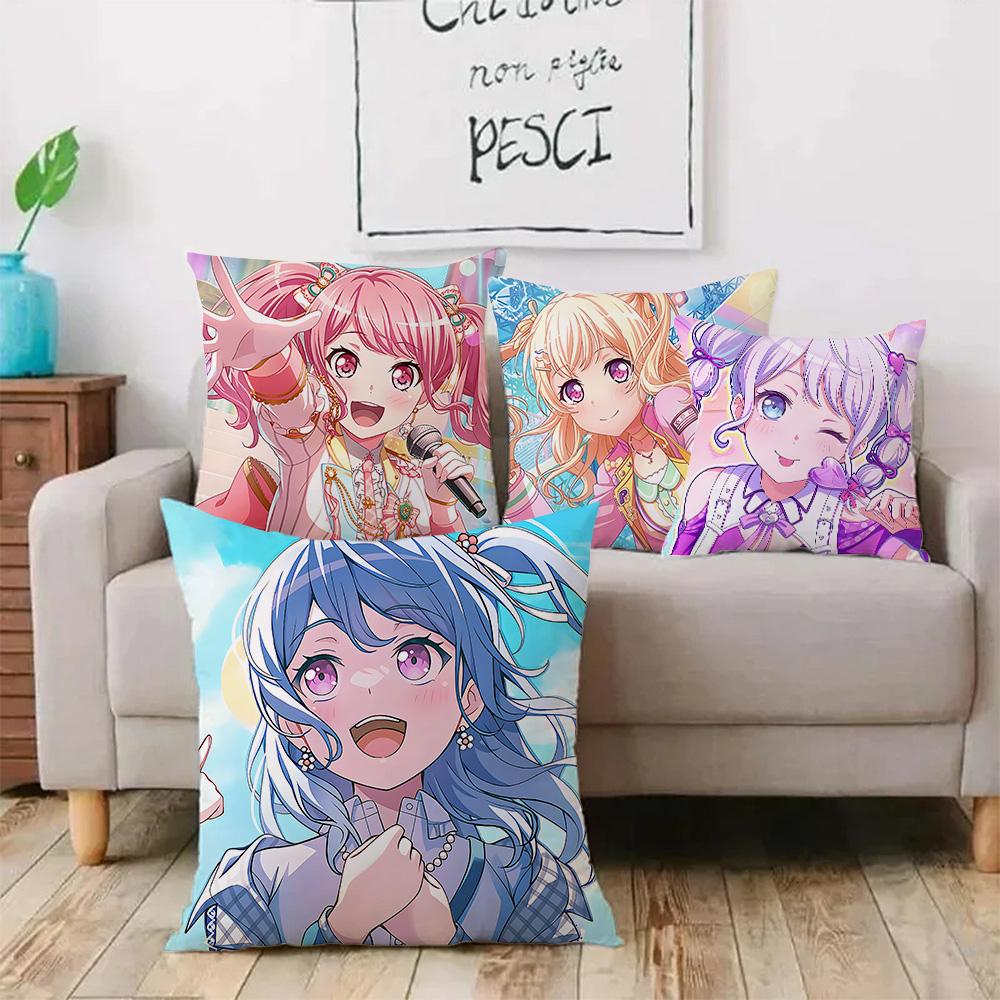 Pillow B-BangS Anime D-DreamS Covers Cartoon Sofa Decorative Home Double-sided Printing Short Plush Cute Cushion Cover