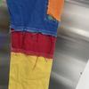 2026 Spring/Summer Women's Colorful Patchwork High Waist Straight Jeans