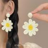 Hot-selling Raffia Flower Earrings Niche Design High-end Earrings Women's Bohemian Jewelry