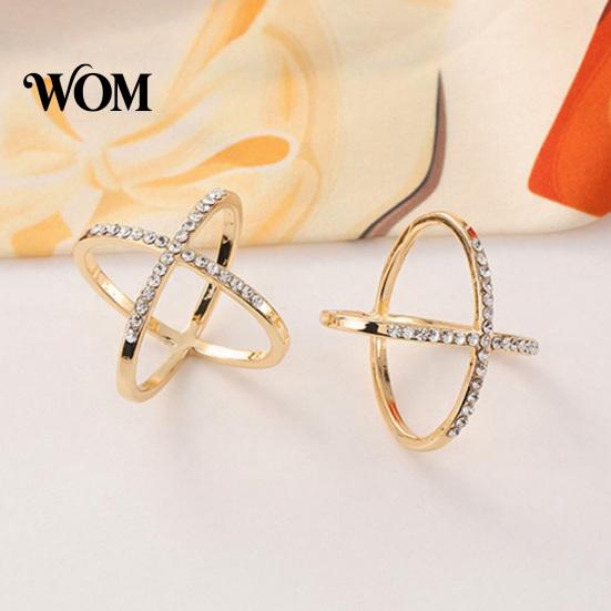 Women Scarf Accessory Rhinestone X-Shape Ring, Metal Geometric Clip, Sparkling Modern Clip Slide Ring for Silk Scarves Neckerchiefs Shawls Shirts