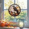 Halloween Suncatcher Hanging Decoration Ghost Pumpkin Witch Black Cat Castle