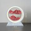 Sandscape Moving Sand Art Picture Quicksand Table Lamp Liquid Hourglass Dynamic Flowing Sand Painting Night Light Home Decor
