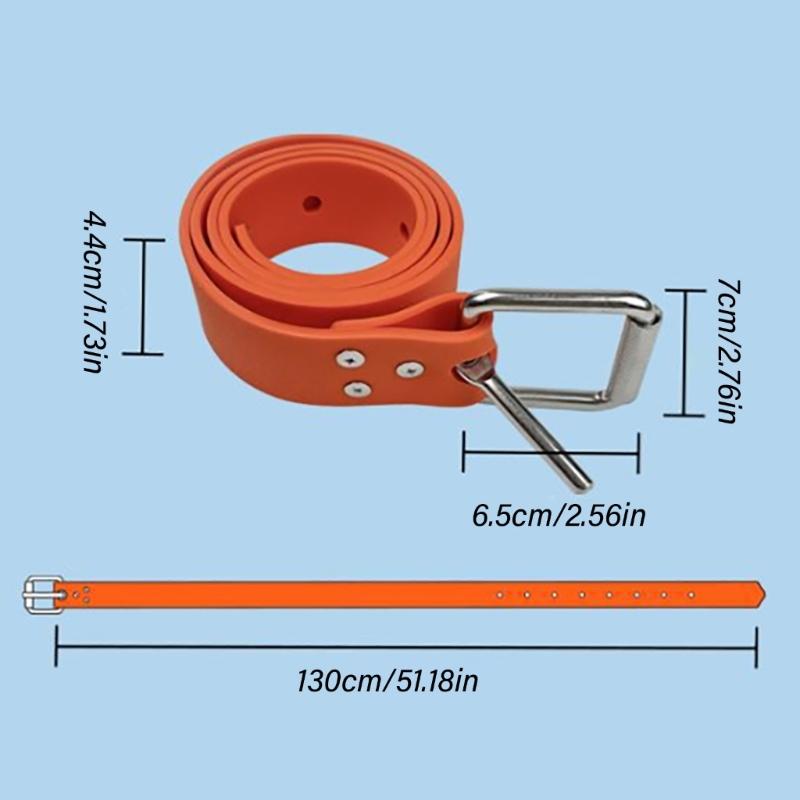 Adjustable Diving Weight Belt Freediving Diving Weight Belt Cuttable Silicone Snorkeling Weight Belt Easy to Use