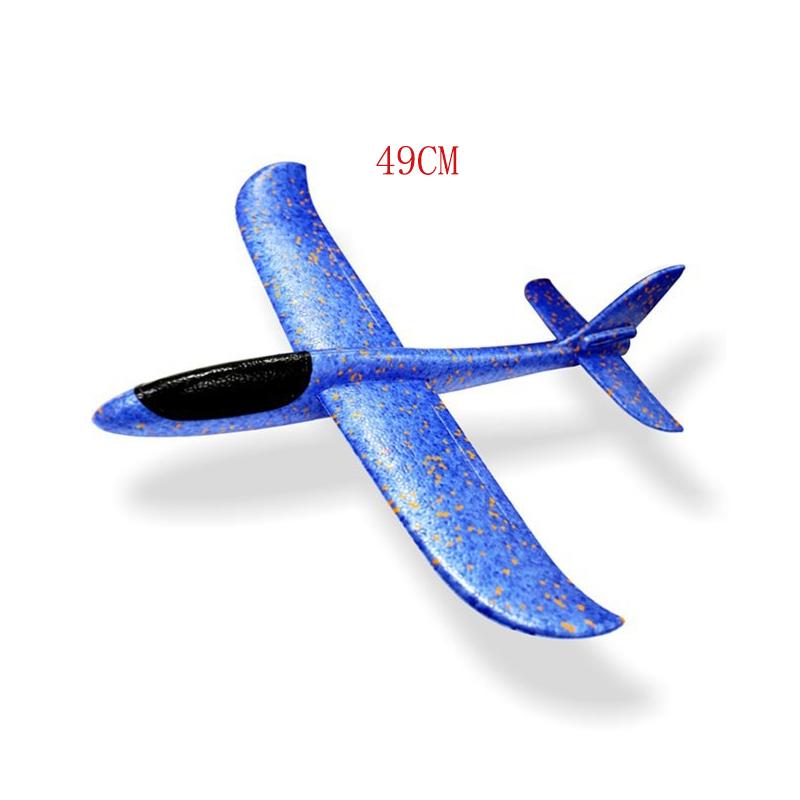 Big Foam Plane Flying Glider Toy Hand Throw Styrofoam Airplane Outdoor Game Aircraft Model Fun Toys aircraft for Kids Boys Gift