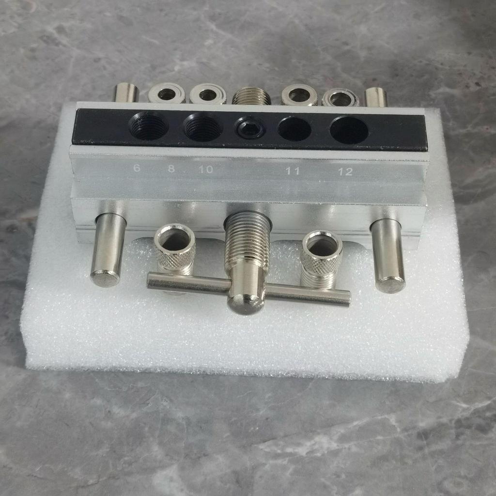 Woodworking Metric/Imperial Punch Locator Tool for Straight and Oblique Holes