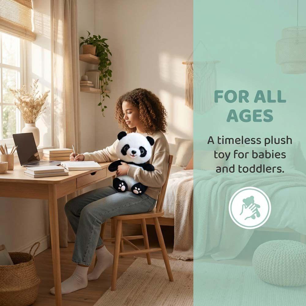 Udstoppede Dyr Plys Panda Legetøj Boligdekoration Simulation Udstoppet Panda Dukke Soveværelse Sofa 23cm Panda Pudebetræk Fødselsdagsgave