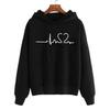 Women's Hooded Sweater Top Long Sleeved Heartbeat Clothing New Autumn Winter
