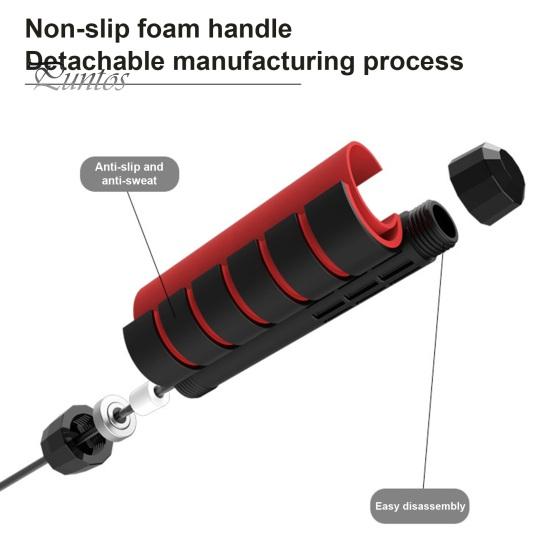300CM Steel Wire Skipping Rope Adjustable Non-slip Handle Tangle-Free Physical Testing Weight Training Students Kids Adults Fitness Jump Rope