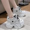 Women Mesh Chunky Sneakers New High Platform Casual Shoes Comfortable Women's Sneakers Trainers Female Footwear Zapatillas Muje