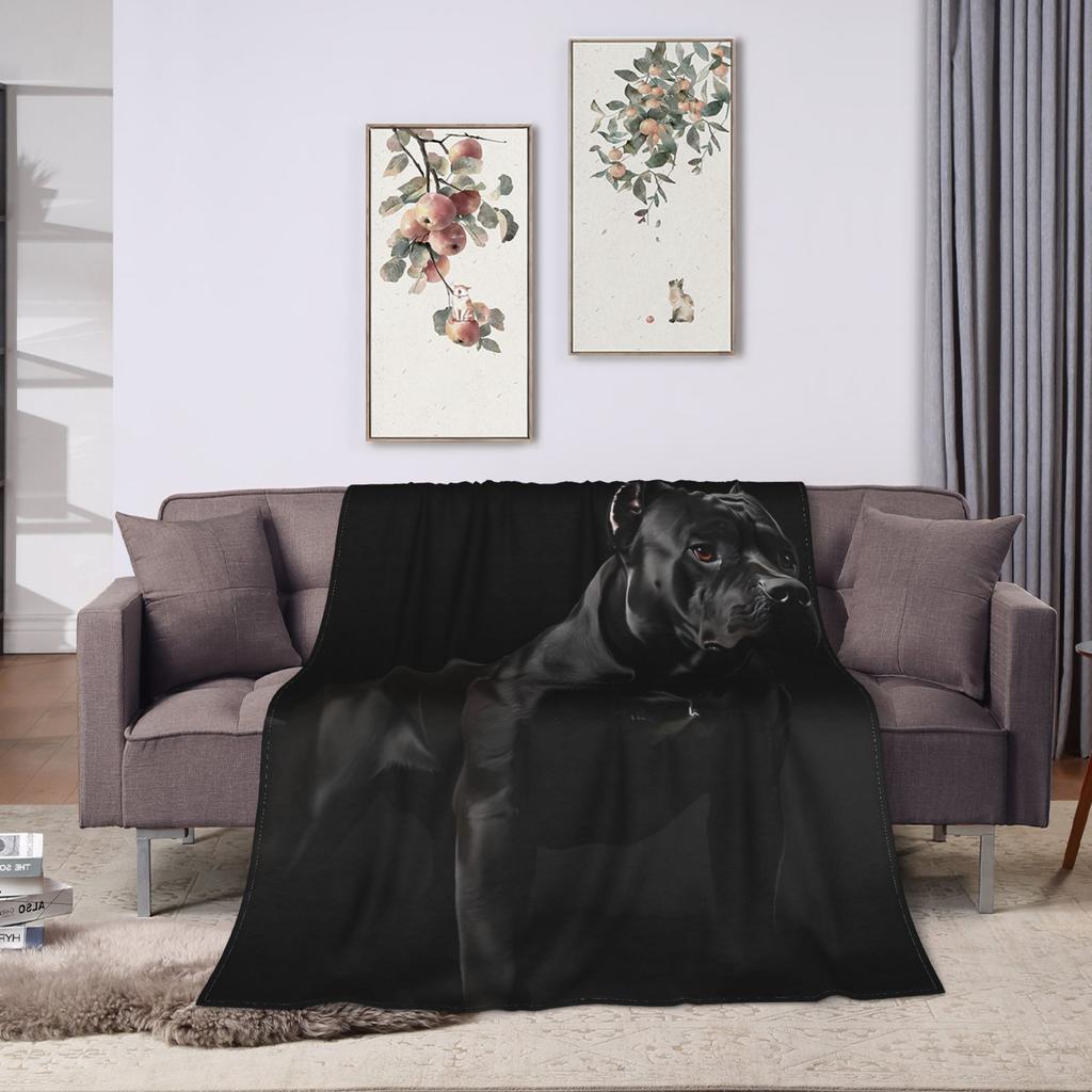 Cane Corso  Super Soft Blanket  Picnic Plush Throw Blanket Aesthetic Living Room Flannel Bedspread Sofa Bed Cover