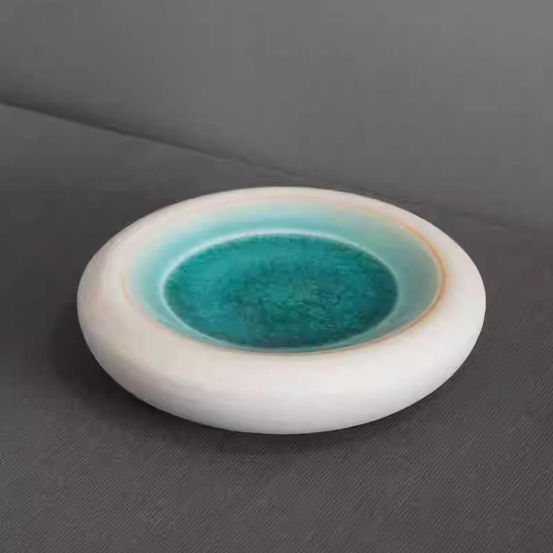 BRCeramics Molecular Gastronomy Tableware Appetizer Plate Sashimi Plate Restaurant Circular Insulation Ceramic Dessert PlatesEY