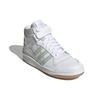 (WMNS) Adidas Originals FORUM Mid 'White Linen Green' Women's GX4578